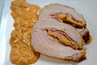 Rulo de lomo con jamón y queso receta lomo relleno